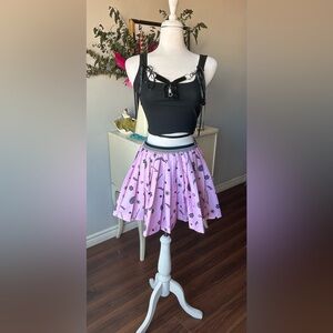 Fila + Urban Outfitters Pink Pleated Graphic Mini Skirt - Size Medium